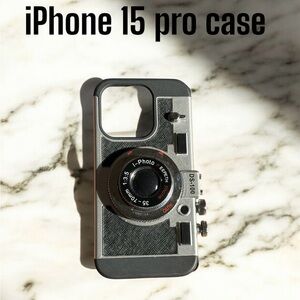 Retro Camera Design iPhone 15 Pro Case